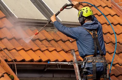Démoussage et hydrofuge de toiture à Gimbrède